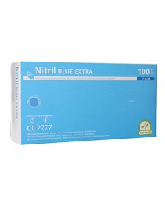 Medi-Inn Nitril blue extra Einmalhandschuhe puderfrei (Gr. M, 100 Stück)