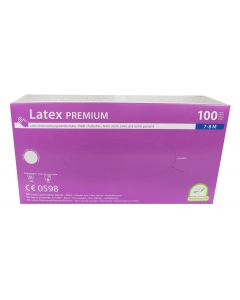 Medi-Inn Latex Premium Einmalhandschuhe puderfrei (Größe: M, 1 x 100 Stück)