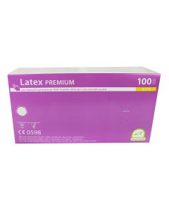 Medi-Inn Latex Premium Einmalhandschuhe puderfrei (Größe: S, 1 x 100 Stück)
